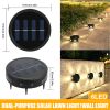 Solar Power Ground Lights Floor Decking Wall Fence Step Path Garden Lamp