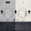 1-Light Wall Lamp with Clear Glass Shade, Modern Wall Sconce, Industrial Indoor Wall Light Fixture for Bathroom Living Room Bedroom Over Kitchen Sink,