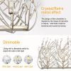 Transitional Crystal Chandelier Ceiling Light 5 lights , silver Pendant light