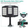 Solar Wall Light Outdoor 264Pcs LED Beads PIR Motion Sensor Remote Control Wireless Lamps IP45 Waterproof Lighting for Garage Front Door Garden Pathwa