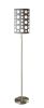 62"H GREY/WHITE RETRO FLOOR LAMP