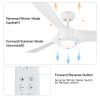 56 in. Indoor/Outdoor Matte White Indoor Ceiling Fan with Light Kit and Remote Control