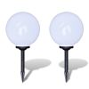 Outdoor Pathway Lamps 2 pcs LED 11.8" with Ground Spike