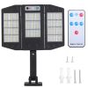 Solar Wall Light Outdoor 264Pcs LED Beads PIR Motion Sensor Remote Control Wireless Lamps IP45 Waterproof Lighting for Garage Front Door Garden Pathwa