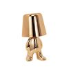 Bedside Touch Control Table Lamp;  Creative Little Golden Man Decorative Thinker Statue LED Desk Lamp