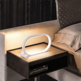 Simple Decoration Bedroom Bedside Table Lamp Creative Personality USB Interface Small Night Light Room Dimming Toning Atmosphere Colorful Lights (Color: White, Style: Touch version three colors)